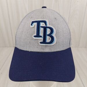 Tampa Bay Rays Hat‎ Cap New Era 9Forty MLB Leather Strapback Baseball Blue Gray